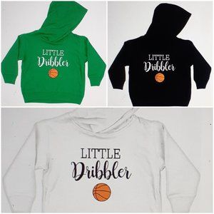 Little Dribbler Toddler Hoodie - Basketball Toddler Hooded Sweatshirt/Hoodie